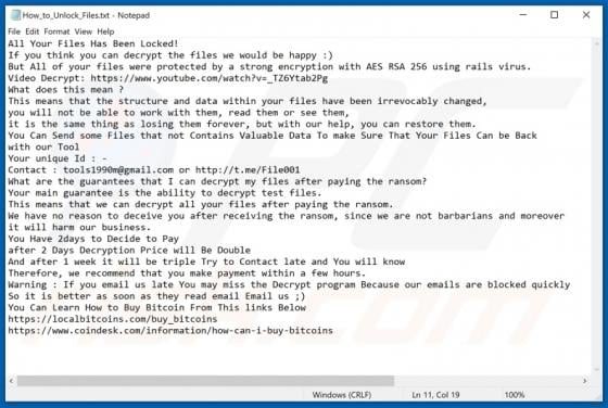 Rails Ransomware