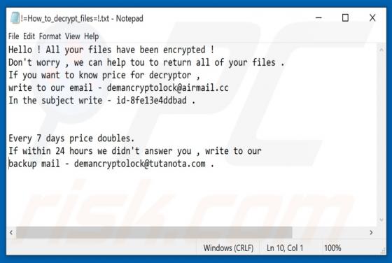 Deman Ransomware
