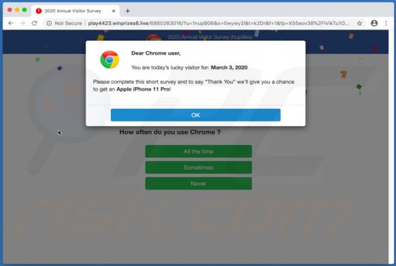 Winprizes POP-UP Scam (Mac)