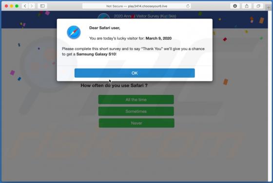 Chooseyour POP-UP Scam (Mac)