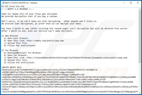Nemty 2.6 Ransomware