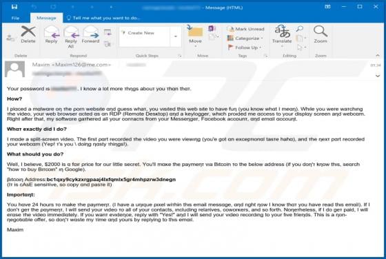 I Know A Lot More Things About You Email Scam