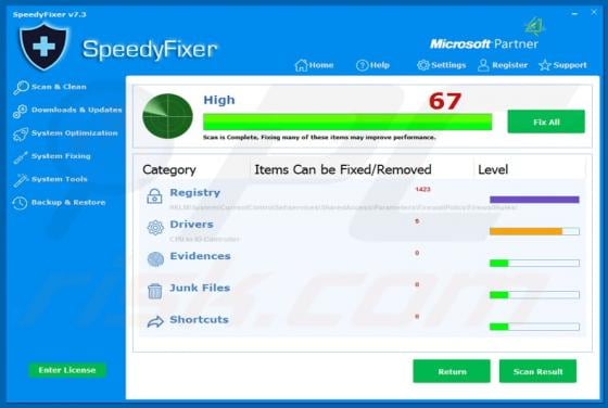 SpeedyFixer Unwanted Application