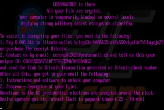 CoronaVi2022 Ransomware