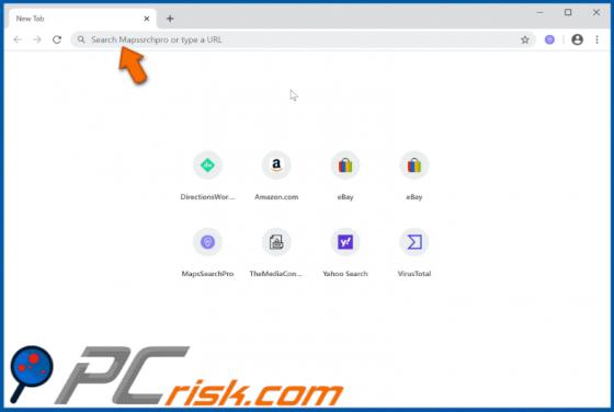 Mapssrchpro Browser Hijacker