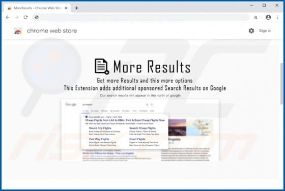 MoreResults Adware