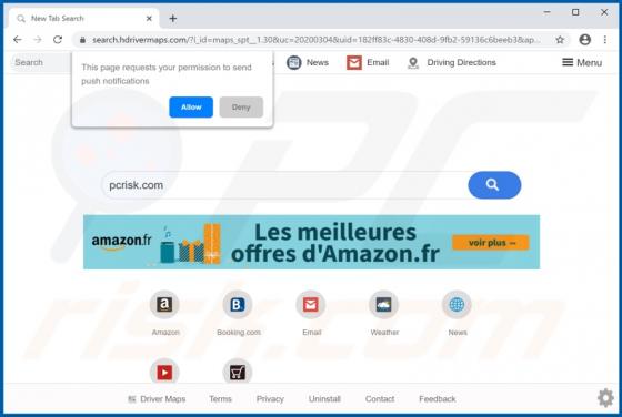 Driver Maps Browser Hijacker