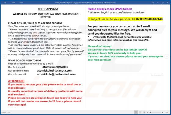 ATKL Ransomware
