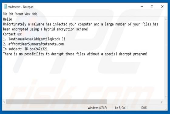 Velar Ransomware