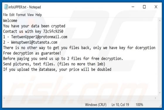 UPPER Ransomware