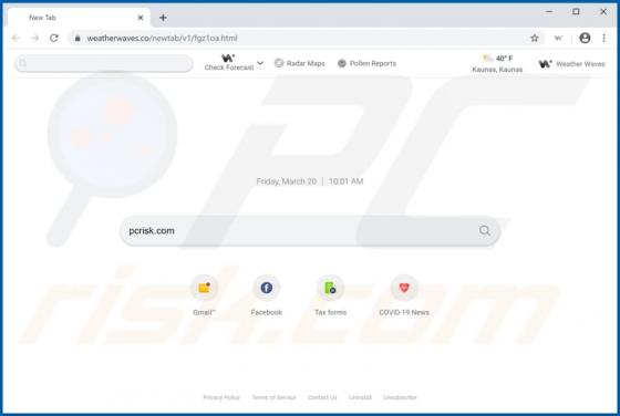 Weather Waves Browser Hijacker