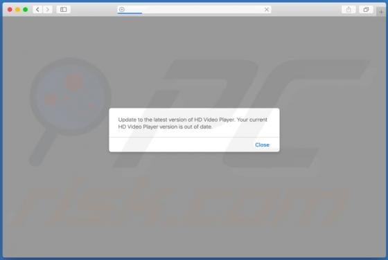 Update To The Latest Version Of HD Video Player POP-UP Scam (Mac)