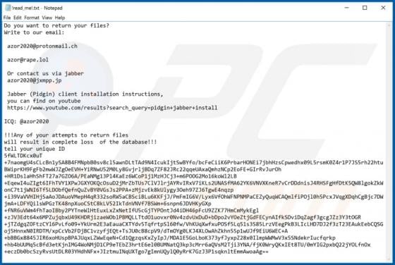 Azor Ransomware