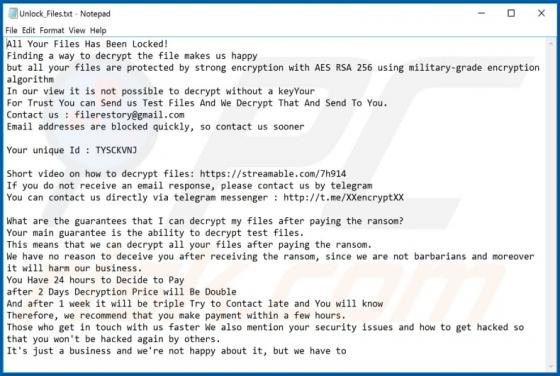 .Crypto Ransomware