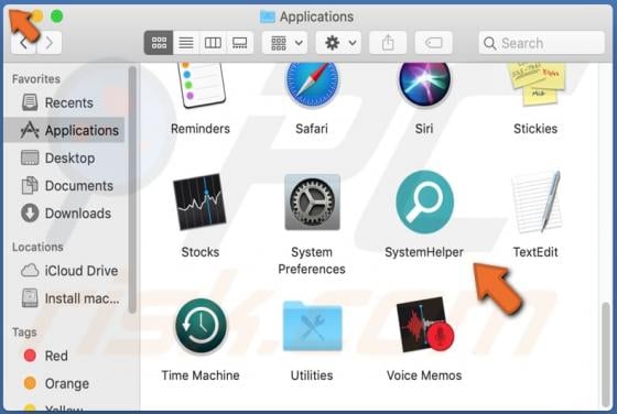 SystemHelper Adware (Mac)