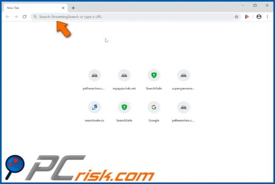 StreamingSearch Browser Hijacker