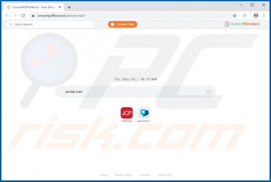 ConvertPDFToWord Browser Hijacker