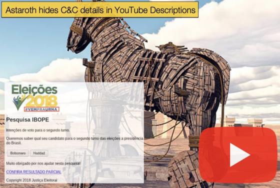 Astaroth hides C&C details in YouTube Descriptions