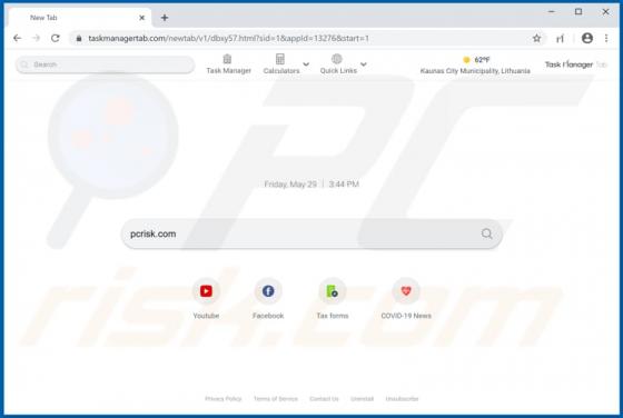 Task Manager Tab Browser Hijacker