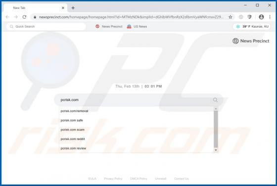 News Precinct Browser Hijacker