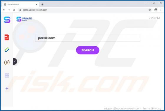 UpdateSearch Browser Hijacker