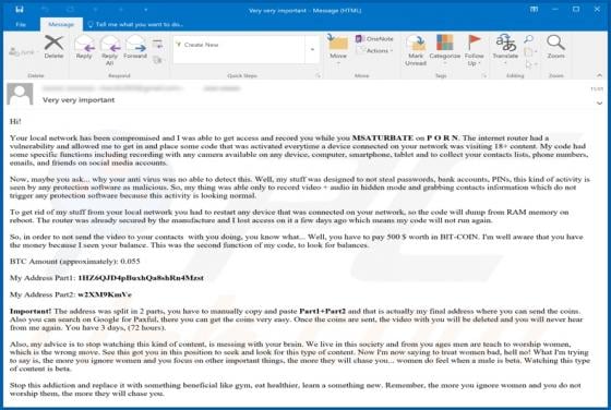 Your Local Network Has Been Compromised Email Scam