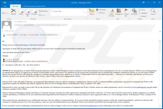 Audit And Assurance Email Virus