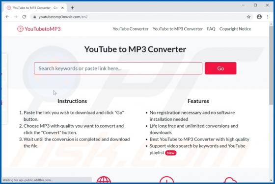 Youtubetomp3music.com Suspicious Website