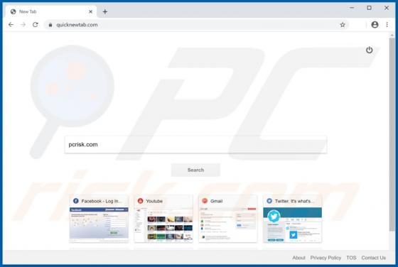 Quicknewtab.com Browser Hijacker