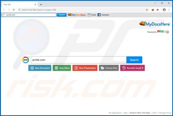 MyDocsHere Toolbar