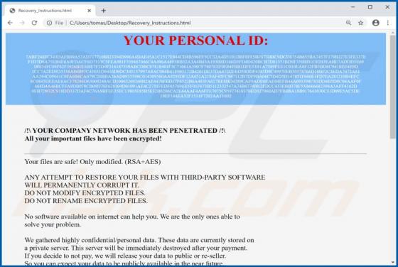 .support Ransomware