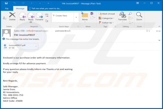 Adobe Email Virus