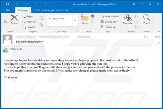 Sincere Apologies For This Delay Email Virus