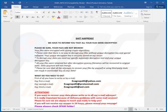 EG83 Ransomware