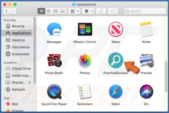 PracticalDivision Adware (Mac)