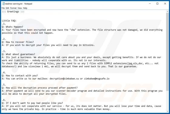 Zbw Ransomware