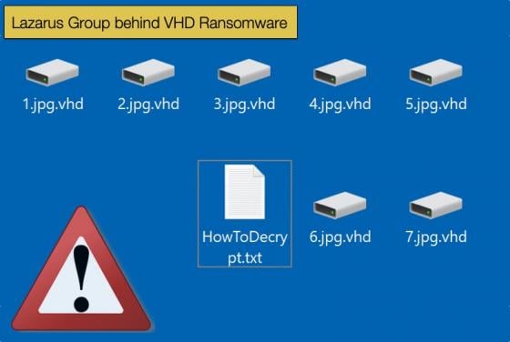 Lazarus Group behind VHD Ransomware