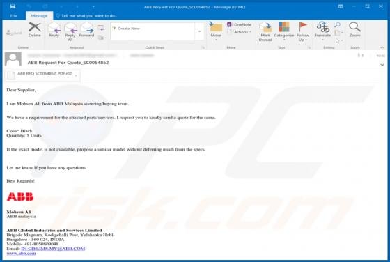 ABB Email Virus