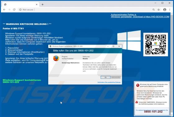 Error MS-77X1 POP-UP Scam