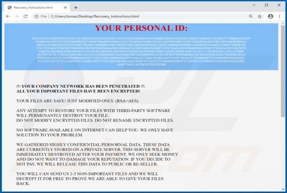 RS Ransomware