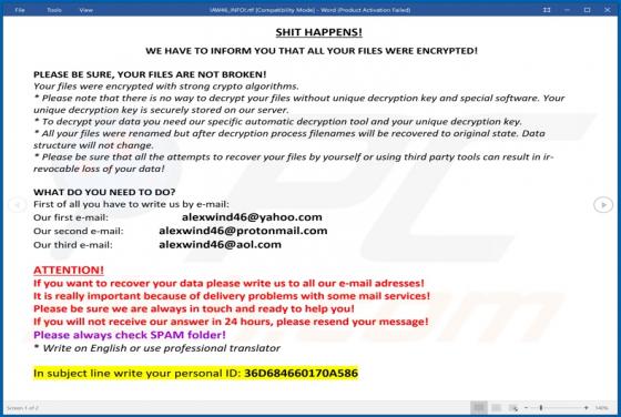 AW46 Ransomware