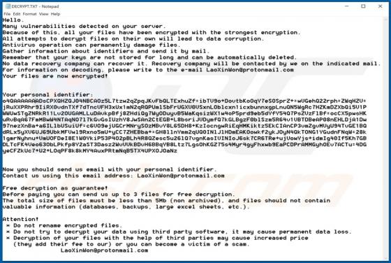 Lampar Ransomware