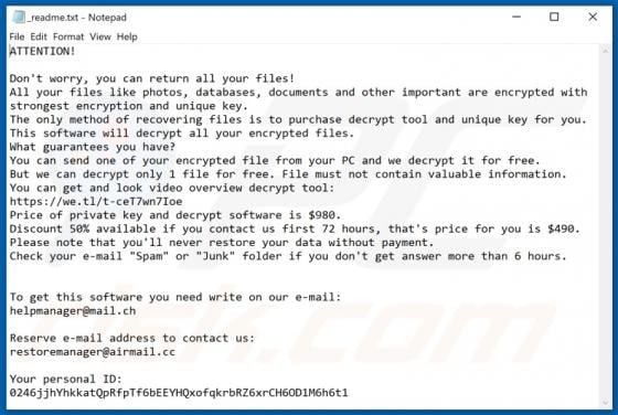 Vari Ransomware