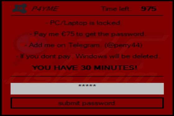 SSHBOT Screenlocker