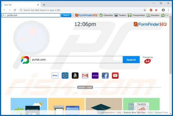 FormFinderHQ Toolbar