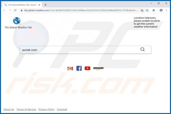 The Global Weather Tab Brower Hijacker