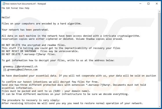 Morseop Ransomware