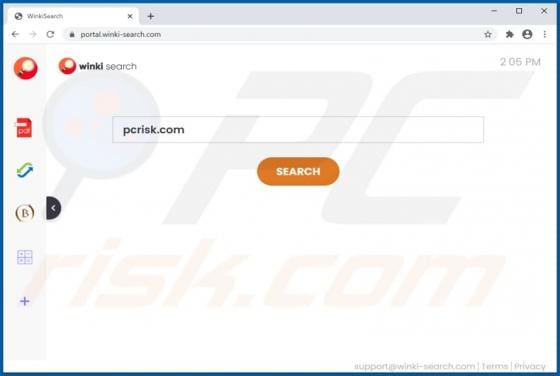 WinkiSearch Browser Hijacker