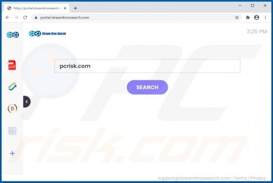 StreamBrosSearch Browser Hijacker