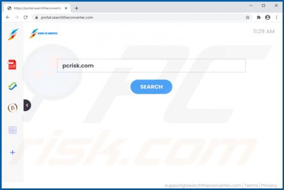 SearchTheConverter Browser Hijacker